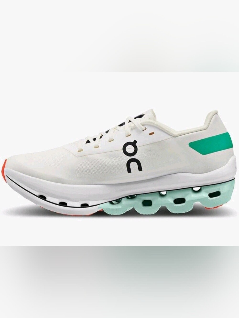 On Cloudboom Echo White Mint Running Shoes Womens 10.5 Carbon Plate NWOT - Picture 3 of 13